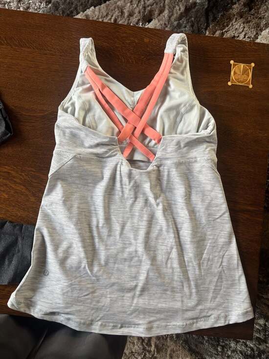 Lululemon Set: Stash N Run Tank & Dark Grey Heathered Crop Leggings(6) - Picture 2 of 6